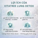 Viên Uống Thải Độc Phổi Vitatree Lung Detox Hỗ Trợ Hệ Hô Hấp Lợi Ích