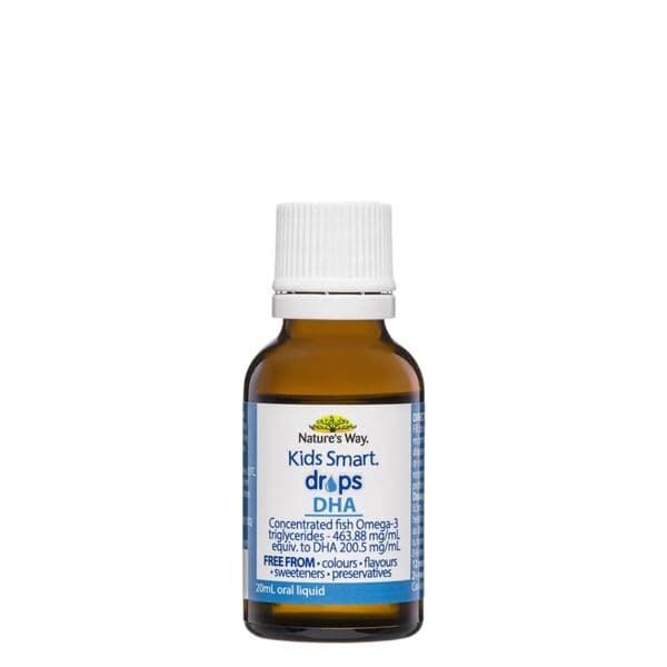 Siro Bổ Sung DHA Dạng Nhỏ Giọt Cho Bé Nature's Way Kids Smart Drops DHA 20ml